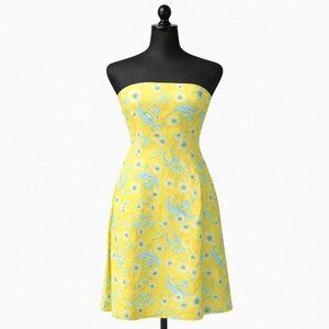 Lilly Pulitzer  "Les Monkeys" Strapless Resort Dress - Size 4